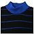 Gestreifter Slim-Fit Rollkragenpullover aus schwarzer und blauer Wolle von Acne Studios - Ansicht 5