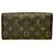 Portafoglio Lungo Monogramma Sarah di Louis Vuitton Marrone - vista 2