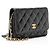 Mini-Geldbörse mit Kette aus Lammleder Chanel Romance Schwarz - Ansicht 2