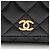 Mini-Geldbörse mit Kette aus Lammleder Chanel Romance Schwarz - Ansicht 9
