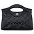 Timeless Borsa a catena Nano CC Logo 31 di Chanel in pelle nera Nero