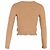 Timeless Chanel Kabelstrick-Cardigan aus brauner Wolle Rot - Ansicht 3