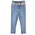 Chanel Jeans mit Siamond-Muster aus hellblauem Denim