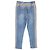 Chanel Jeans mit Siamond-Muster aus hellblauem Denim - Ansicht 2