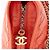 Chanel Gabrielle Medium Hobo in Pelle di Vitello Invecchiata Arancione - vista 9