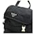 Mochila de nylon e couro com logo triangular Prada Preto  - vista 8