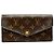 Cartera Larga Monograma Sarah de Louis Vuitton Castaño