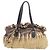 Borsa a Spalla Plissettata Ombre Etro in Pelle Beige e Marrone - vista 4