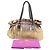 Borsa a Spalla Plissettata Ombre Etro in Pelle Beige e Marrone - vista 5