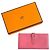 Cartera Larga Soufflet de Cabra Béarn de Hermès Rosa
