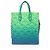 Borsa a Spalla Petit Sac Plat Taurillon Illusion Louis Vuitton x Virgil Abloh Blu - vista 3