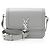 Saint Laurent Smooth Calfskin Small Solferino Shoulder Bag Gris