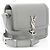 Saint Laurent Smooth Calfskin Small Solferino Shoulder Bag Gris - vue 2