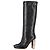 Botas de rodilla con tacón Chrome de Hermès en cuero negro - vista 5