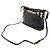 Borsa a Spalla in Pelle Mega Check Burberry Nero - vista 2
