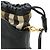 Borsa a Spalla in Pelle Mega Check Burberry Nero - vista 4
