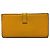 Portafoglio Lungo Soufflet in Pelle Epsom Béarn di Hermès Giallo - vista 2