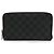 Louis Vuitton Zippy Organizer Damier Graphite Long Wallet Black