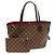 Borsa tote 2 in 1 Neverfull Damier di Louis Vuitton Marrone