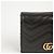 Gucci Schwarze matelassierte Leder GG Marmont Kartenetui - Ansicht 2
