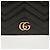 Gucci Schwarze matelassierte Leder GG Marmont Kartenetui - Ansicht 3