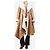 Alexander Mcqueen Abrigo de ante marrón con sherpa - talla UK 8 Castaño - vista 3