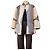 Autre Marque Abrigo de sherpa reversible marrón - talla S Castaño