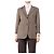 Weekend Max Mara Chaqueta de lana en espiga marrón - tamaño UK 12