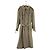 Burberry Trench in cotone kaki Cachi