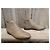 Botas Chelsea Sartore de piel beige - vista 3