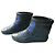 Stivali con zeppa CHANEL in pelle blu e nera Taglia 41 Ottime Condizioni Multicolore