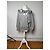 Autre Marque Pull ras du cou vintage Mariea Kim Gris/Blanc/Noir M Multicolore - vue 11