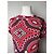 Vintage Emilio Pucci abstraktes farbiges Oberteil Rot M - Ansicht 12