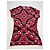 Vintage Emilio Pucci abstraktes farbiges Oberteil Rot M - Ansicht 5
