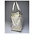 Vintage Gucci GG Leder / Polyester Tote Bag Weiß - Ansicht 9