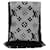 Louis Vuitton Sciarpa in lana nera e argento Nero  - vista 2