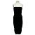 Autre Marque Vestido midi negro plisado WARDROBE NYC