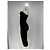 Autre Marque Vestido midi negro plisado WARDROBE NYC - vista 4