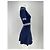 Vestido Sandro azul marino y blanco con mangas cortas S - vista 3