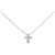 Autre Marque Collana con croce di diamante in oro bianco Au750 Argento
