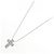 Autre Marque Collana con croce di diamante in oro bianco Au750 Argento - vista 2