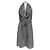 Autre Marque Abito stampato in seta nero SNOW
