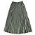 Autre Marque Falda Larga Plisada de Terciopelo OD82SKT039ME Gris