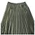 Autre Marque Falda Larga Plisada de Terciopelo OD82SKT039ME Gris - vista 3