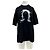 Autre Marque Camiseta negra de algodón LA APPAREL Negro
