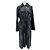 Trench in pelle nera Céline con zip Nero