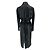 Trench in pelle nera Céline con zip Nero - vista 2