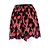 Falda corta estampada roja y negra Louis Vuitton Negro - vista 2