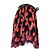 Falda corta estampada roja y negra Louis Vuitton Negro - vista 3