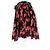 Falda corta estampada roja y negra Louis Vuitton Negro - vista 4